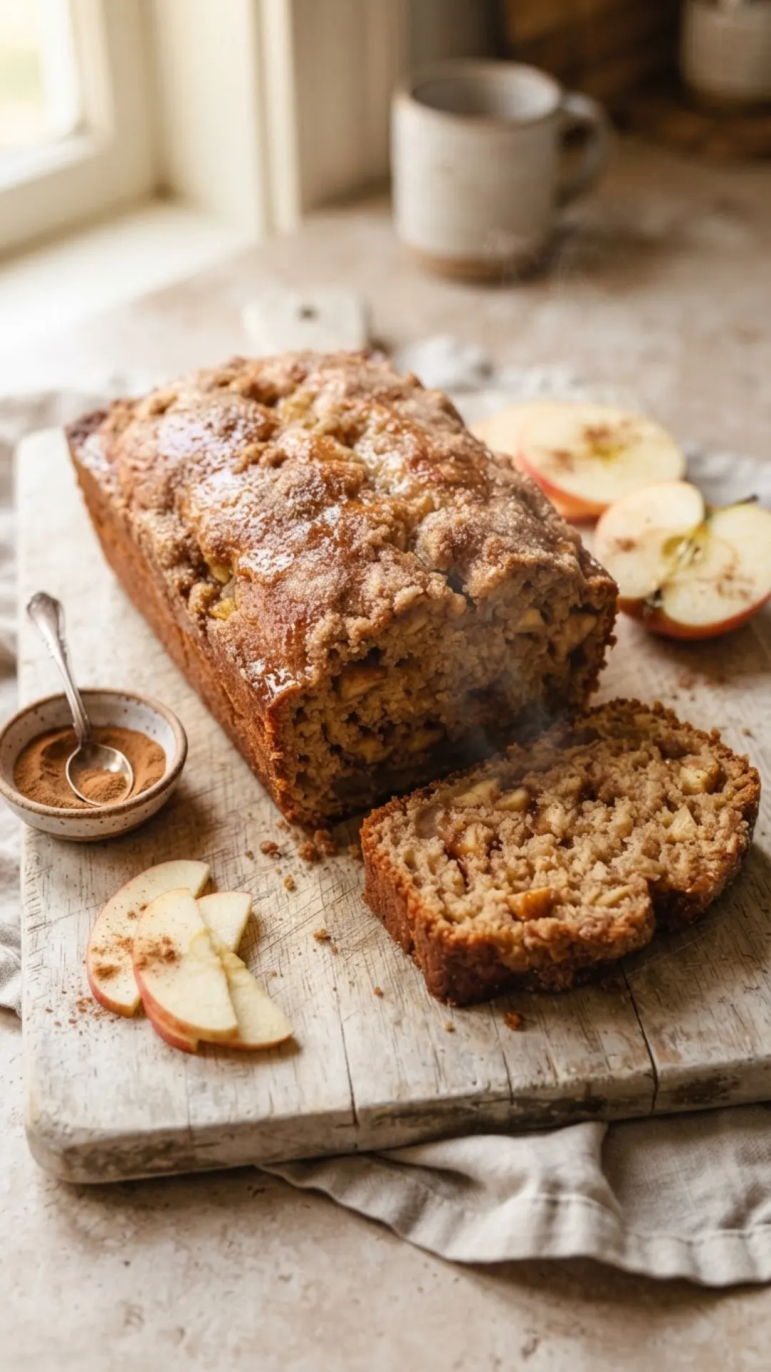 Classic Spiced Apple Bread Preparation