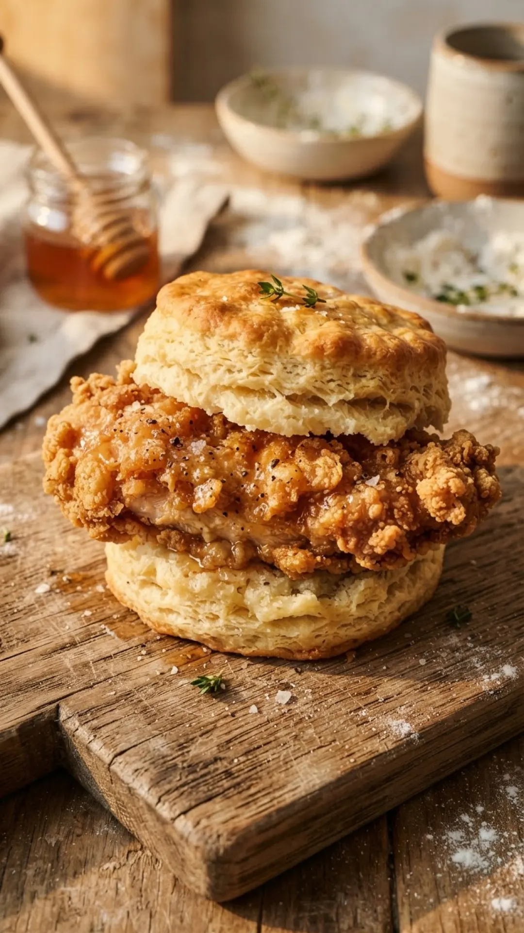 Copycat Chick-fil-A Chicken Biscuit Preparation