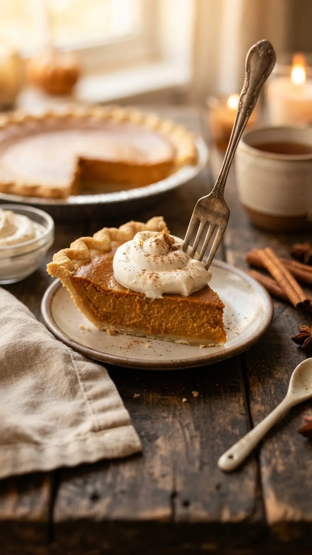 Copycat Costco Pumpkin Pie Preparation