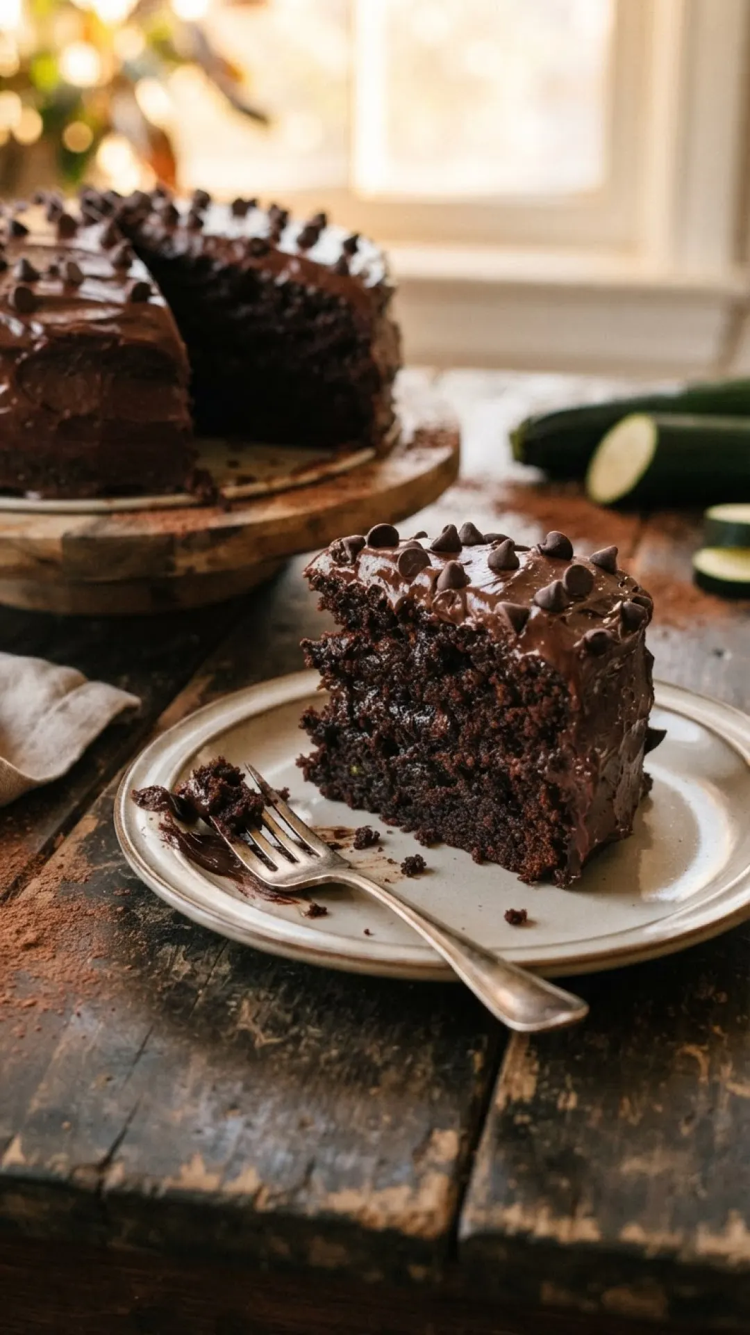 Decadent Chocolate Zucchini Cake Preparation