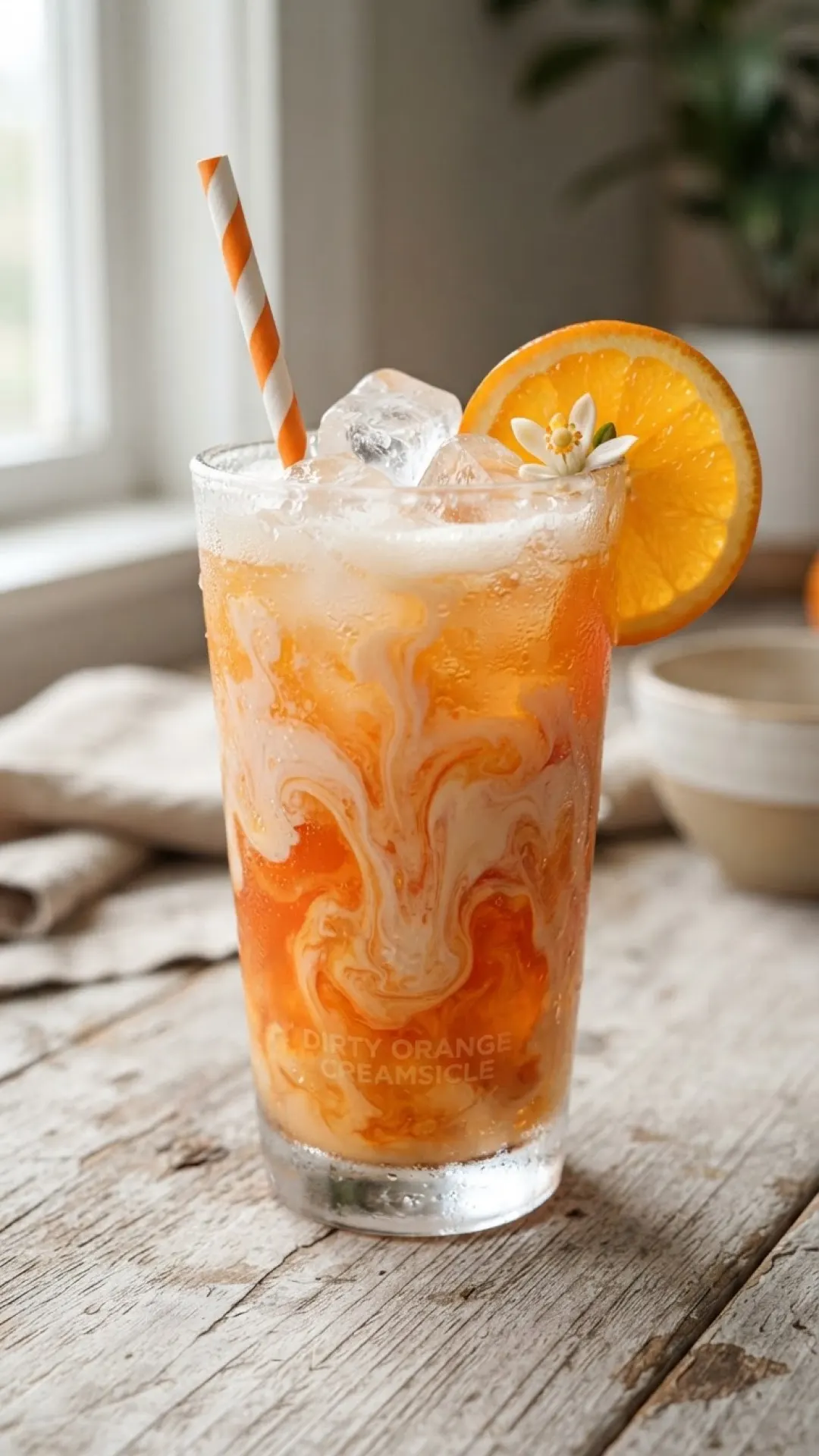 Dirty Orange Creamsicle Soda Preparation