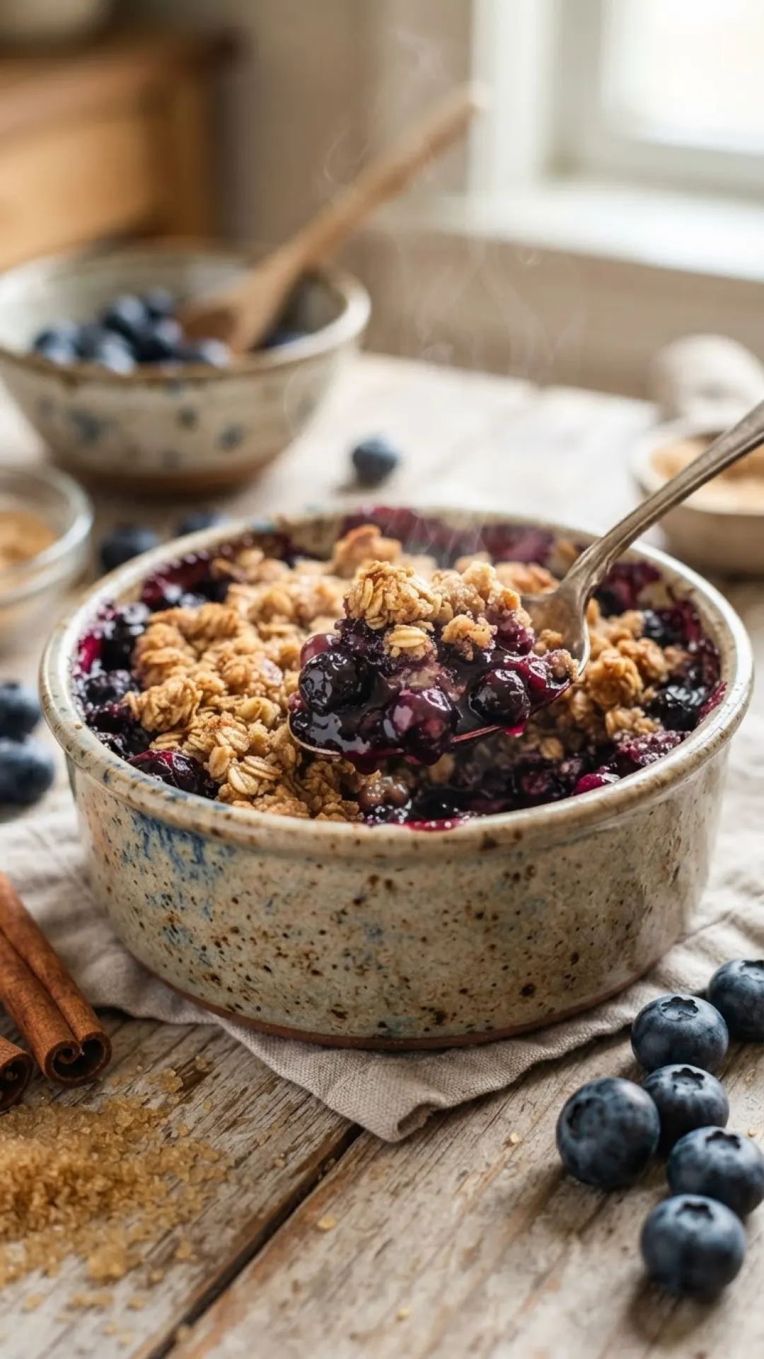 Easy Blueberry Lemon Crumb Cake Preparation