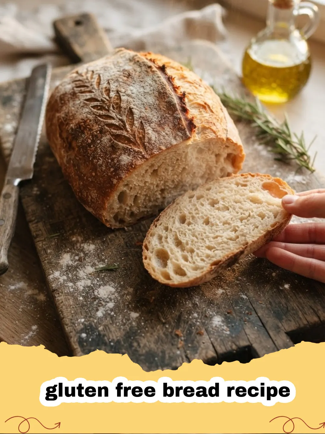 gluten free bread recipe - A perfectly baked, golden-brown loaf of gluten-free bread on a cooling rack.