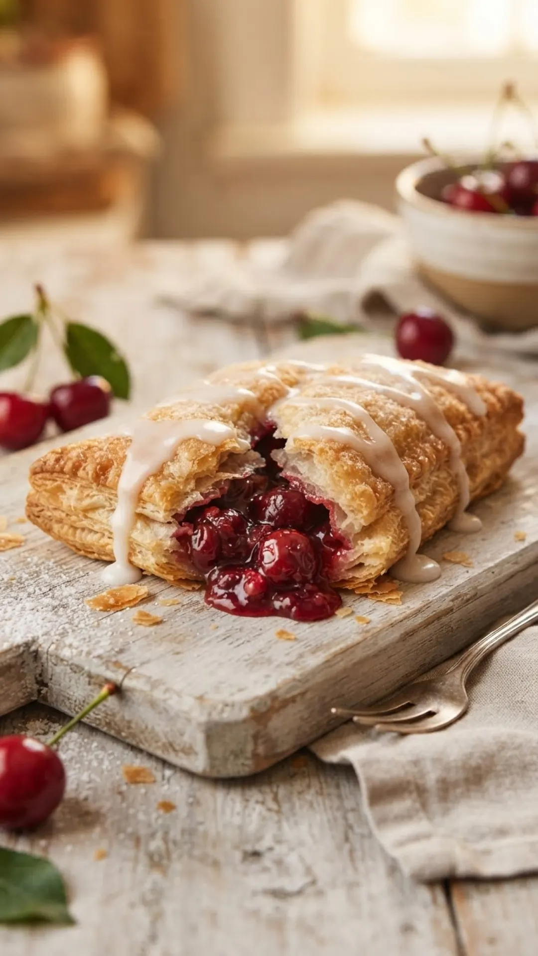 Easy Homemade Cherry Turnover Recipe Preparation
