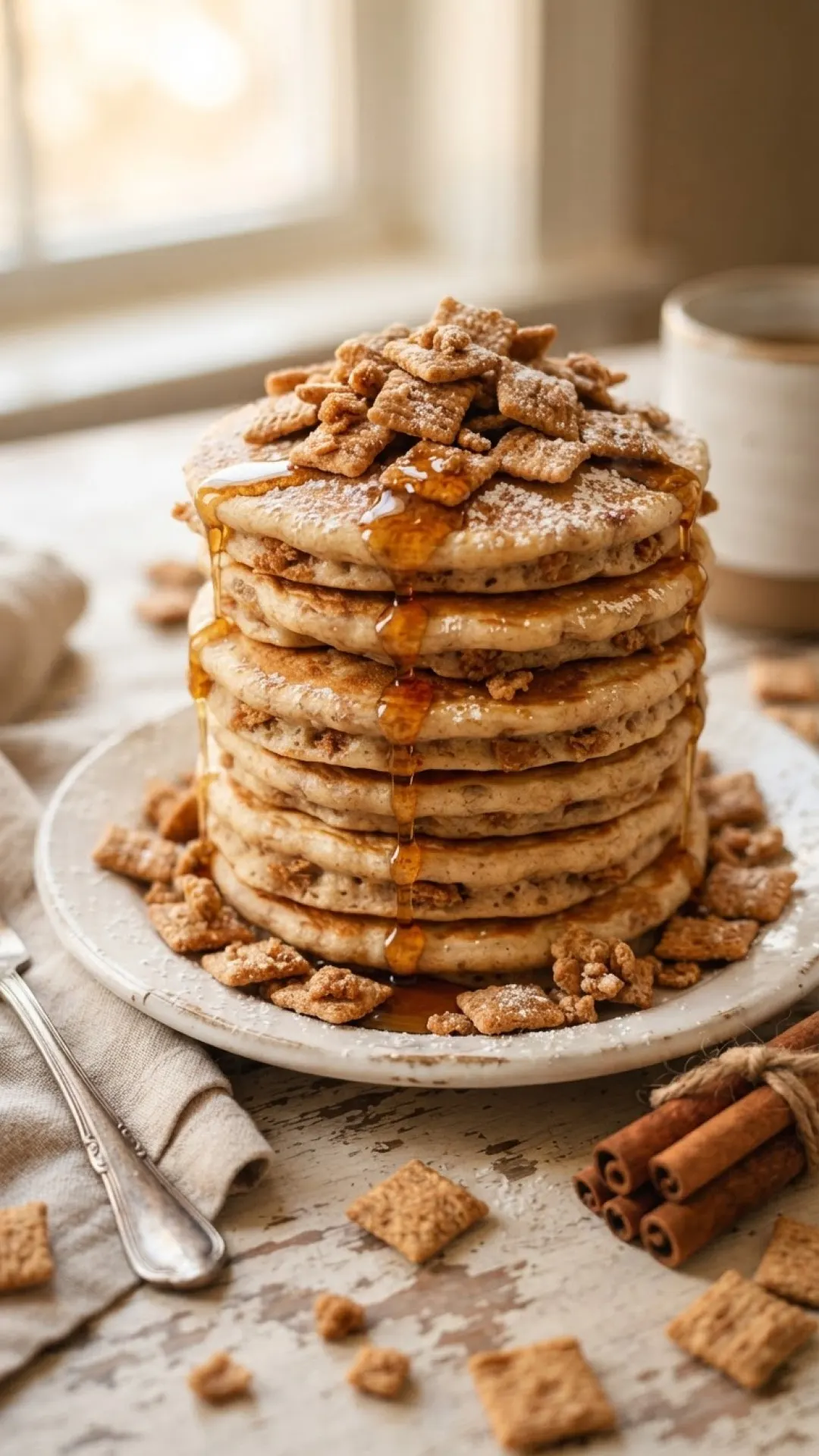 Fluffy Cereal Pancakes Preparation