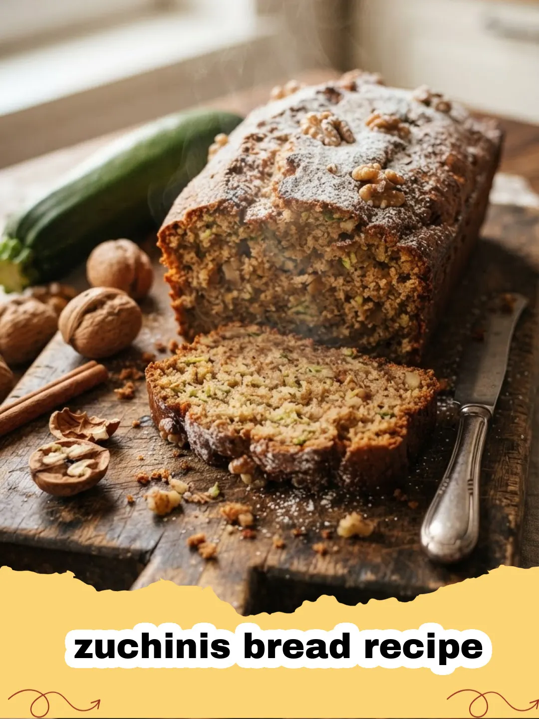 zuchinis bread recipe - Two golden brown loaves of zucchini bread on a cooling rack.