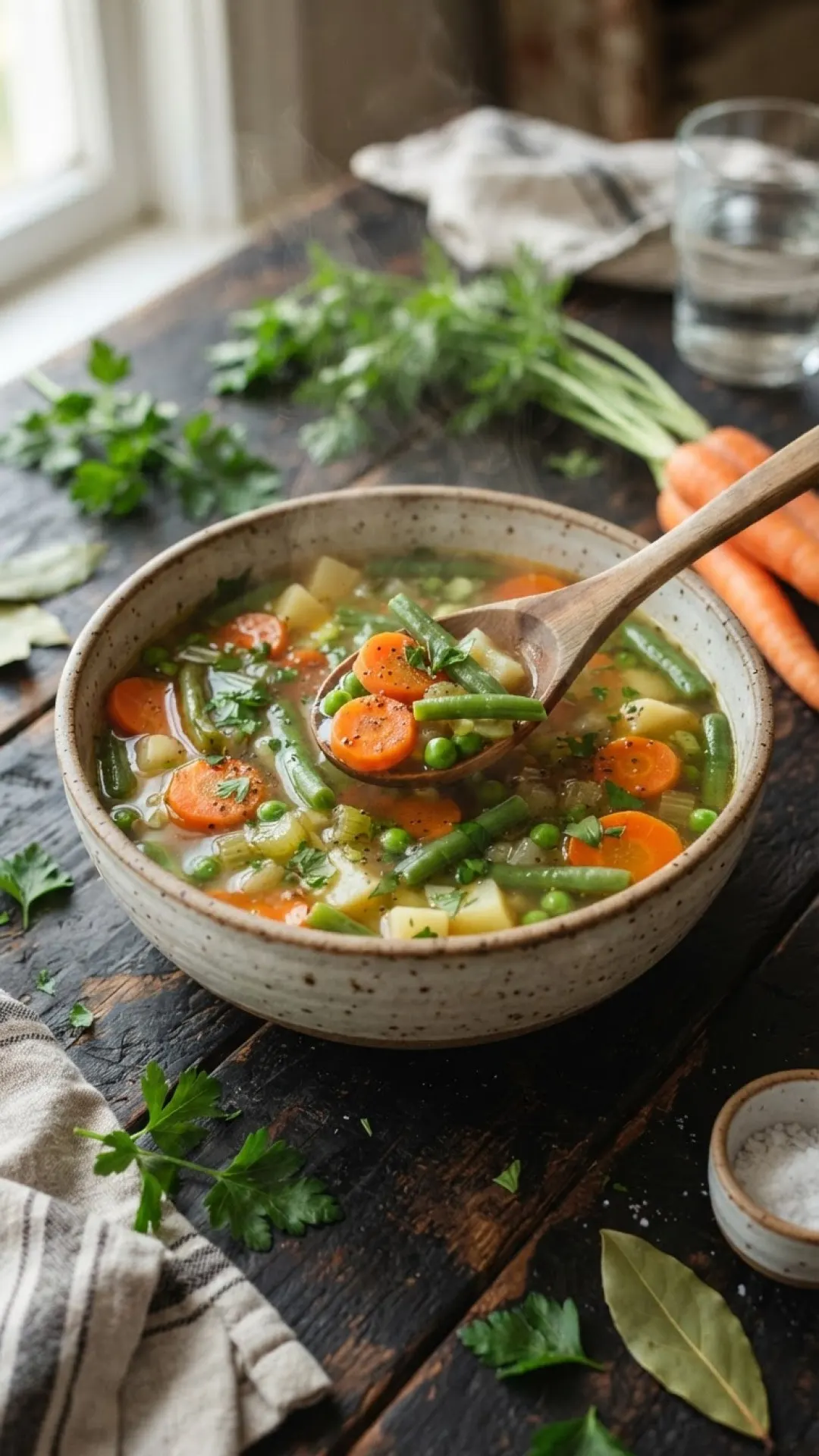 Hearty Garden Vegetable Soup Preparation