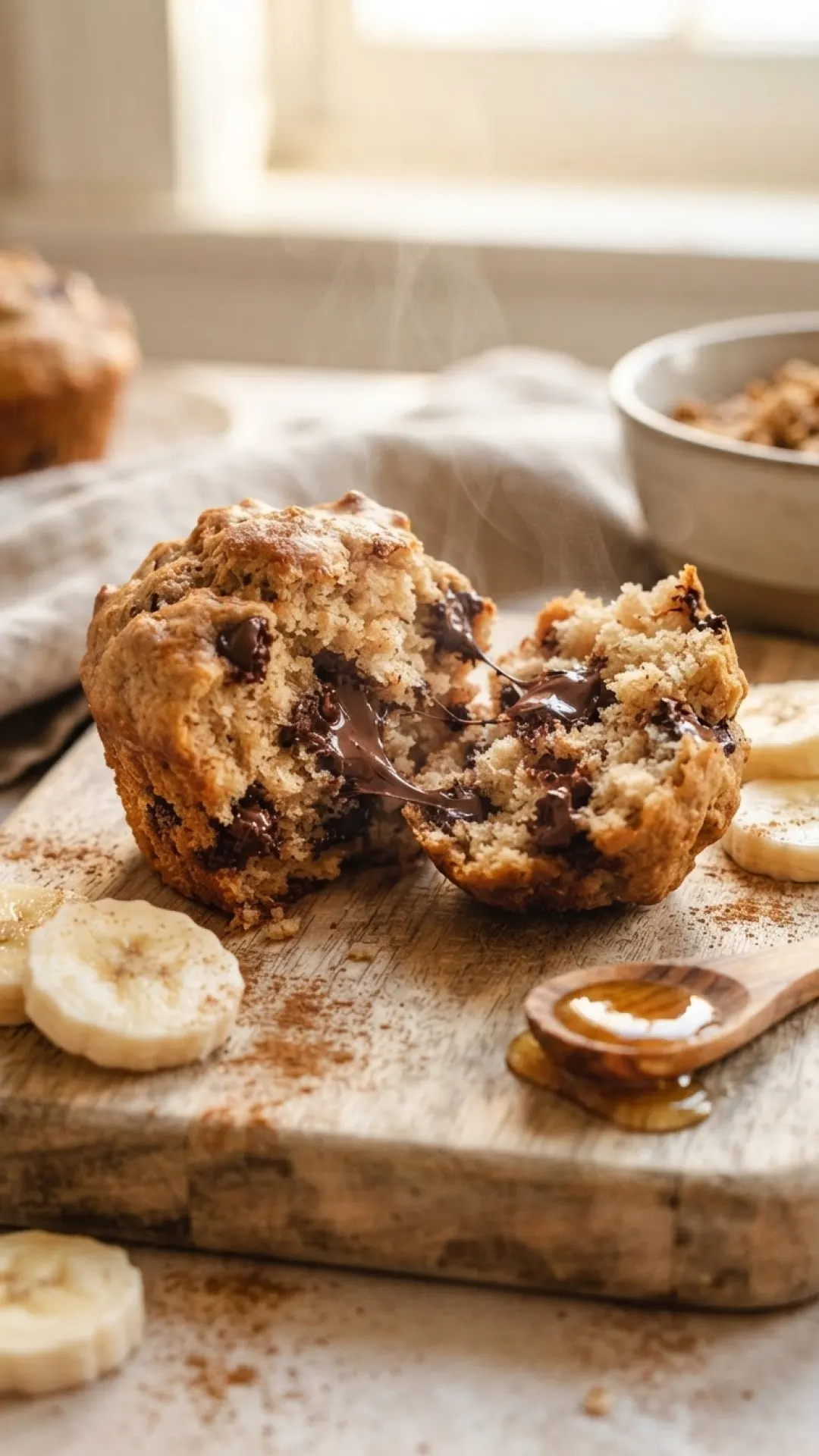 High-Protein Banana Chocolate Chip Muffins Preparation