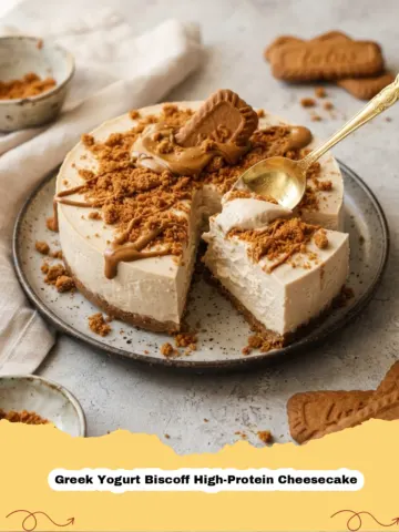 Indulge Guilt-Free: The Ultimate Greek Yogurt Biscoff High-Protein Cheesecake Recipe