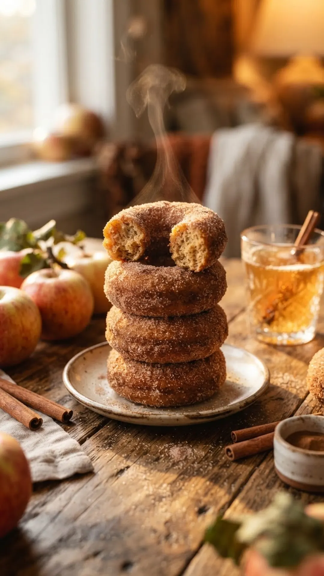 Homemade Apple Cider Donuts Preparation