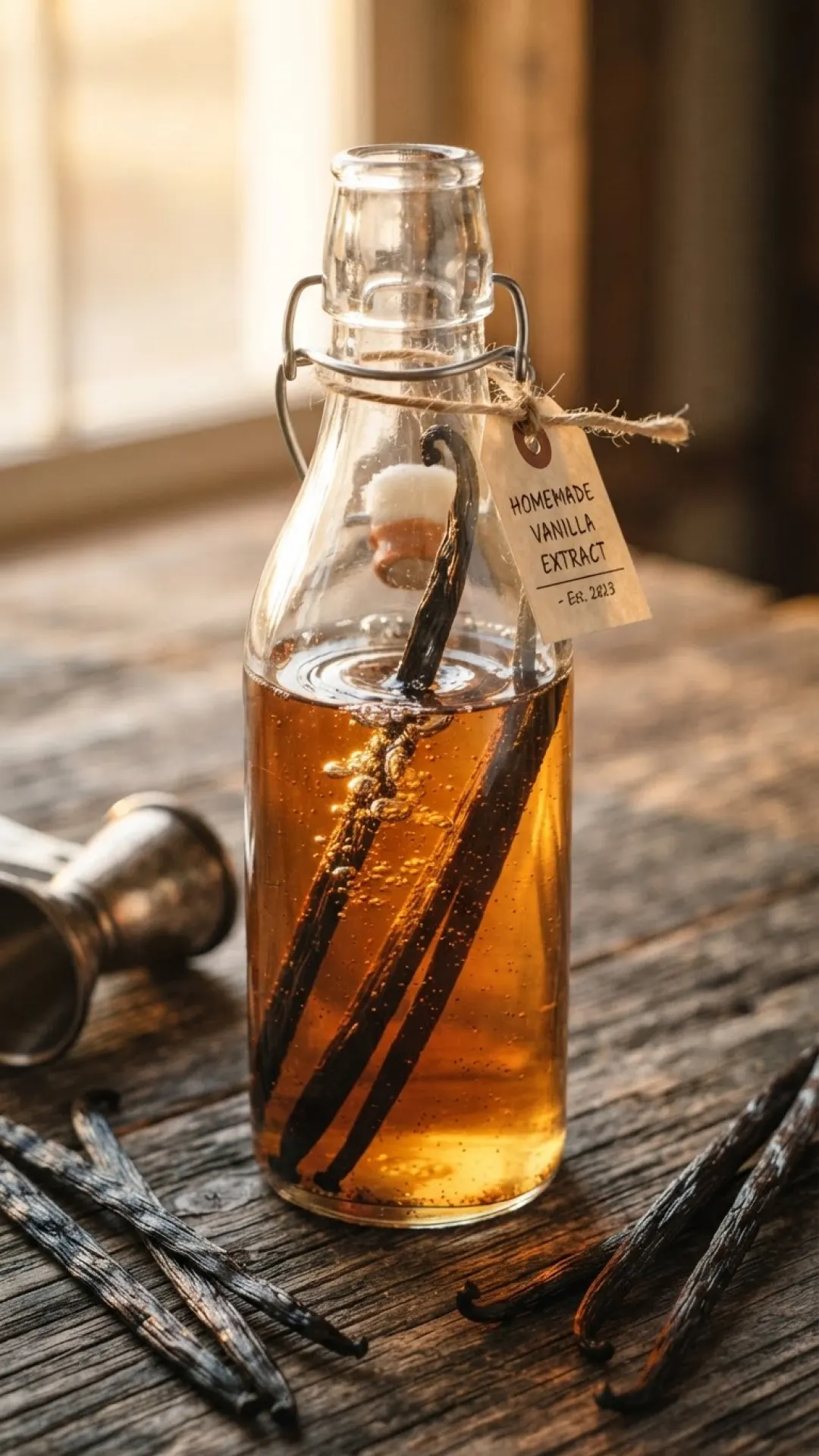 Homemade Vanilla Extract Preparation