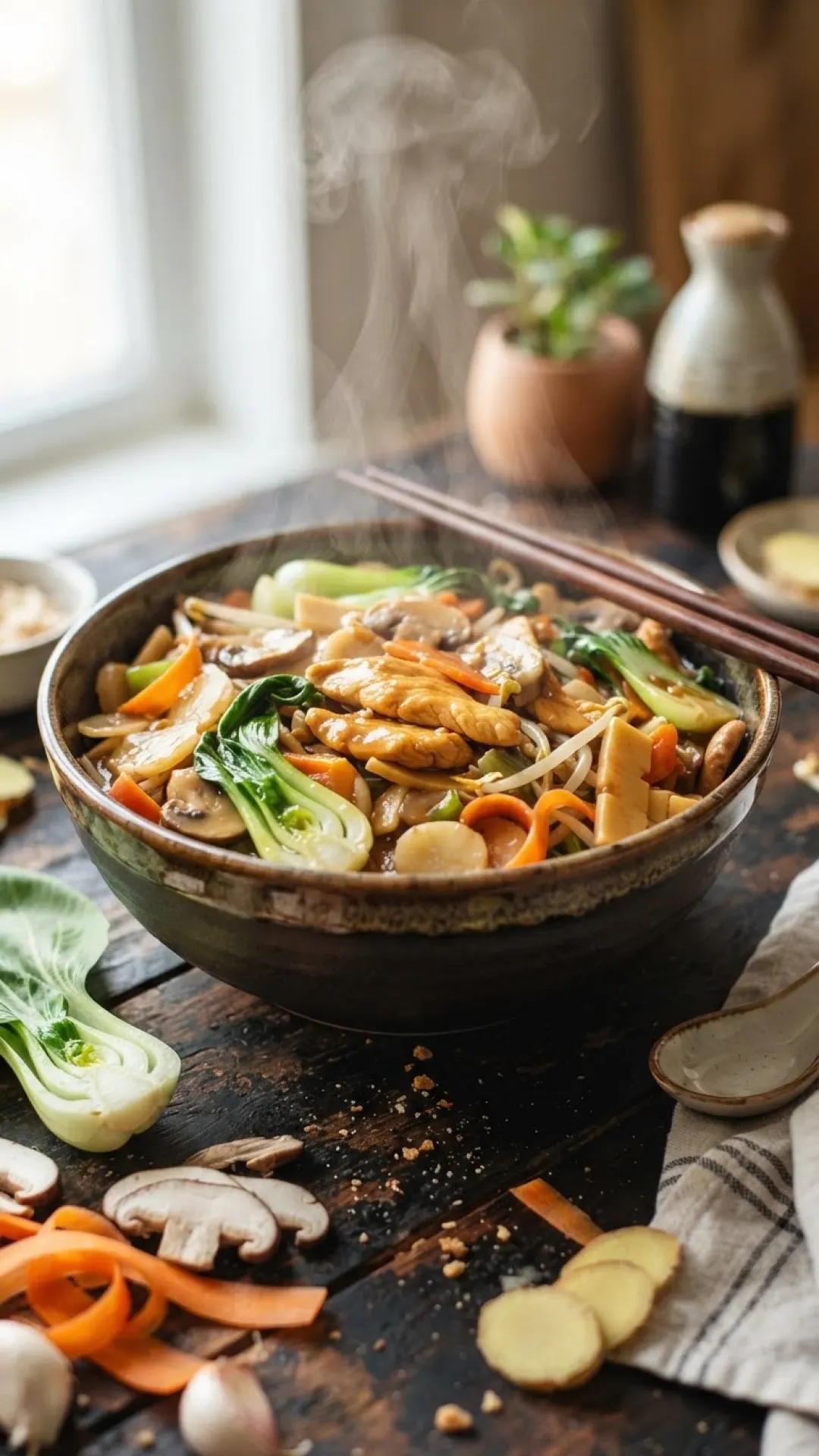 Homestyle Chicken Chop Suey Preparation
