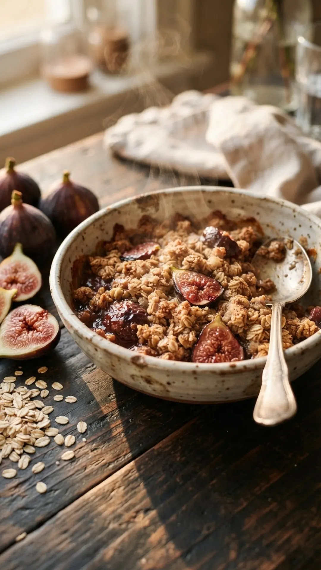 Honey-Baked Fig and Mascarpone Tart with Pistachios Preparation