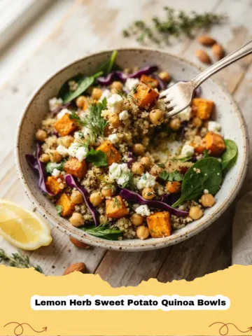 Wholesome & Flavorful: Your New Favorite Lemon Herb Sweet Potato Quinoa Bowls