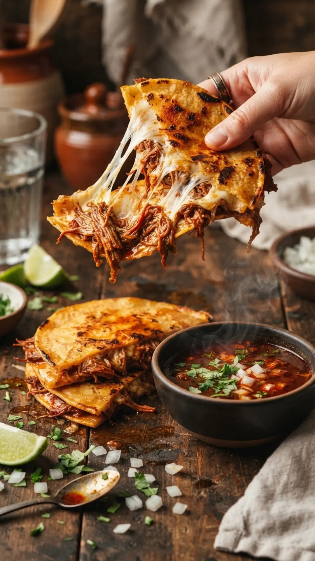 Masienda Beef Birria Quesadillas Preparation