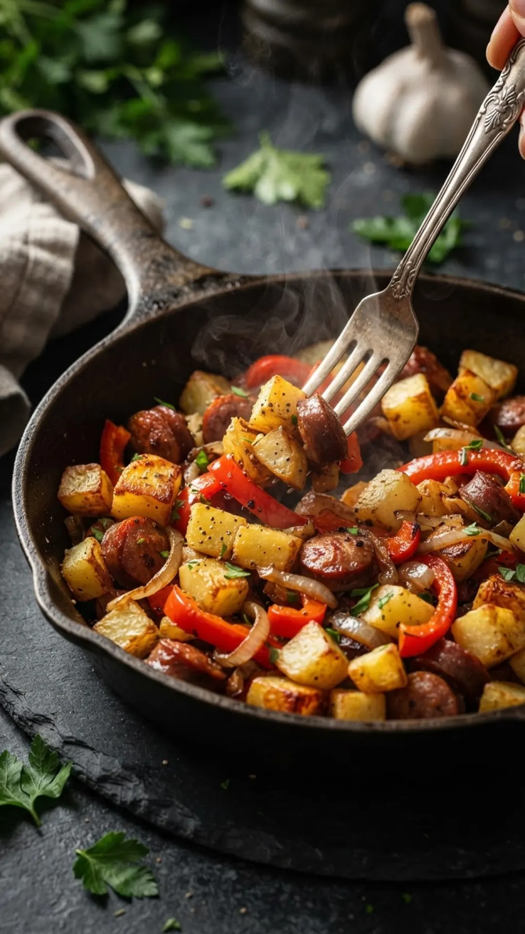 One-Pan Italian Sausage & Rosemary Potatoes Preparation