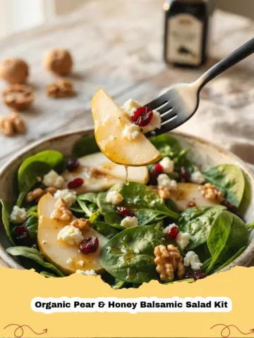 Wholesome & Delicious: Crafting the Perfect Organic Pear & Honey Balsamic Salad Kit