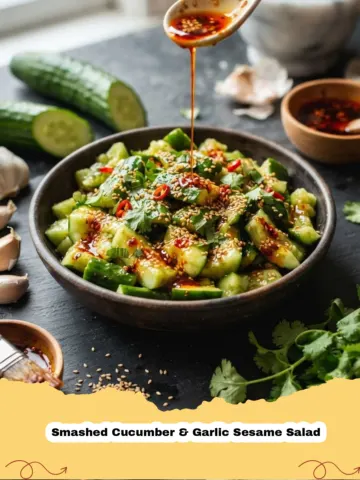 The Ultimate Smashed Cucumber & Garlic Sesame Salad: A Refreshing Side Dish