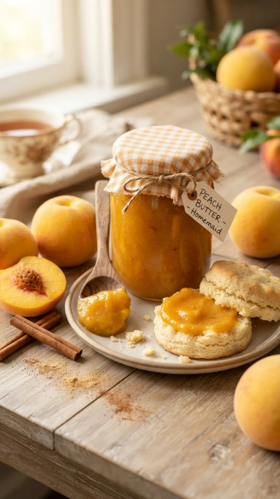 Slow Cooker Homemade Peach Butter Preparation