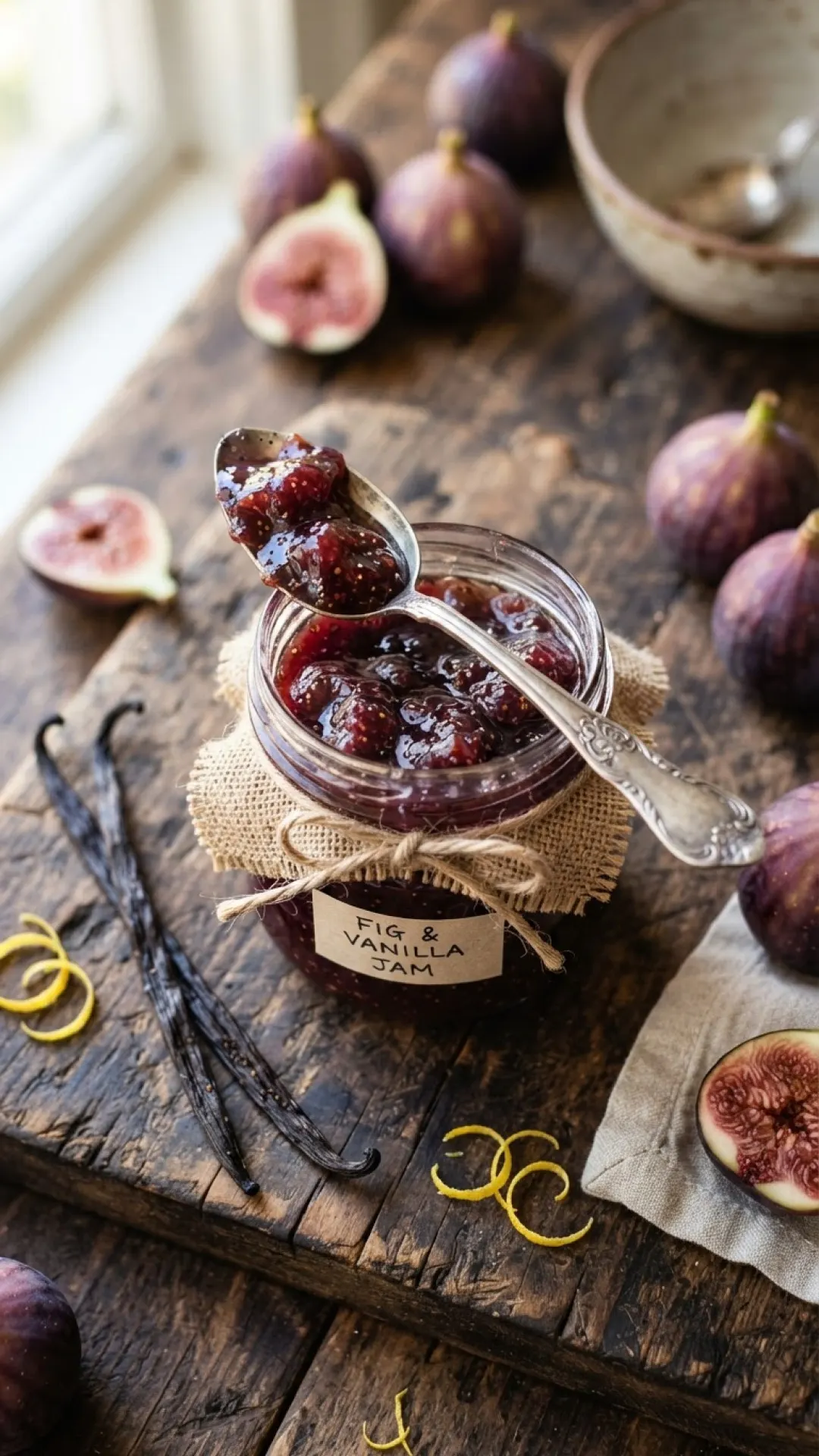 Small Batch Homemade Fig Jam Preparation