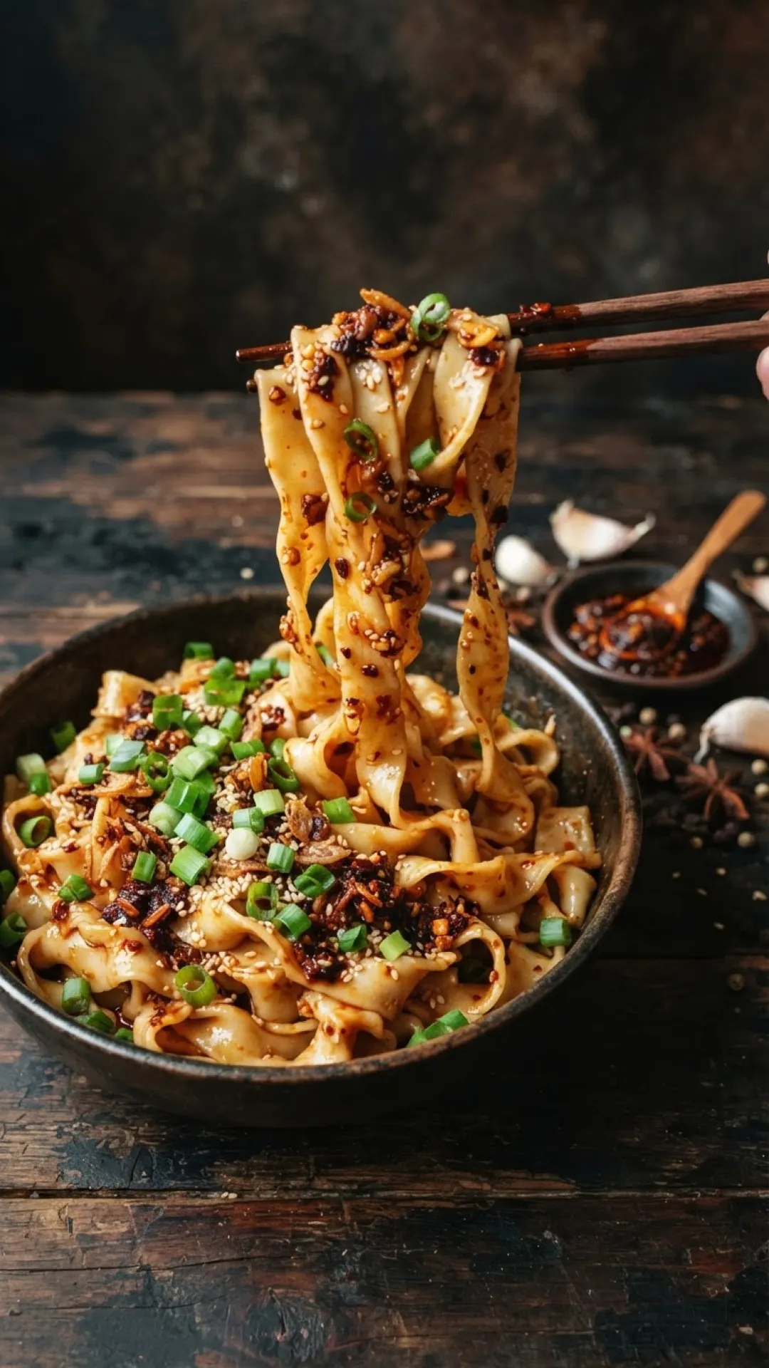 Speedy & Spicy Chili Crisp Noodles Preparation