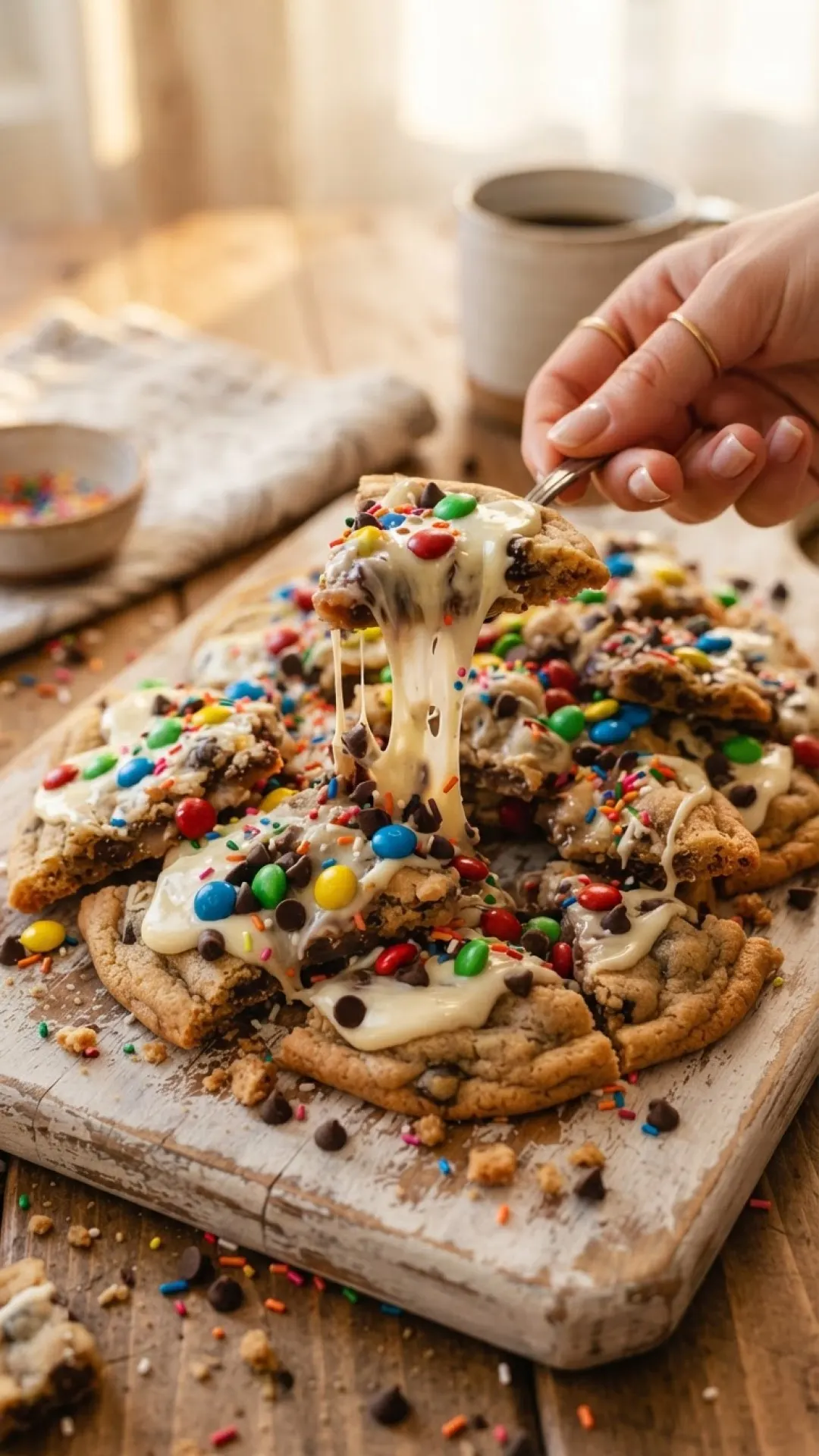 Ultimate Cookie Nachos Preparation