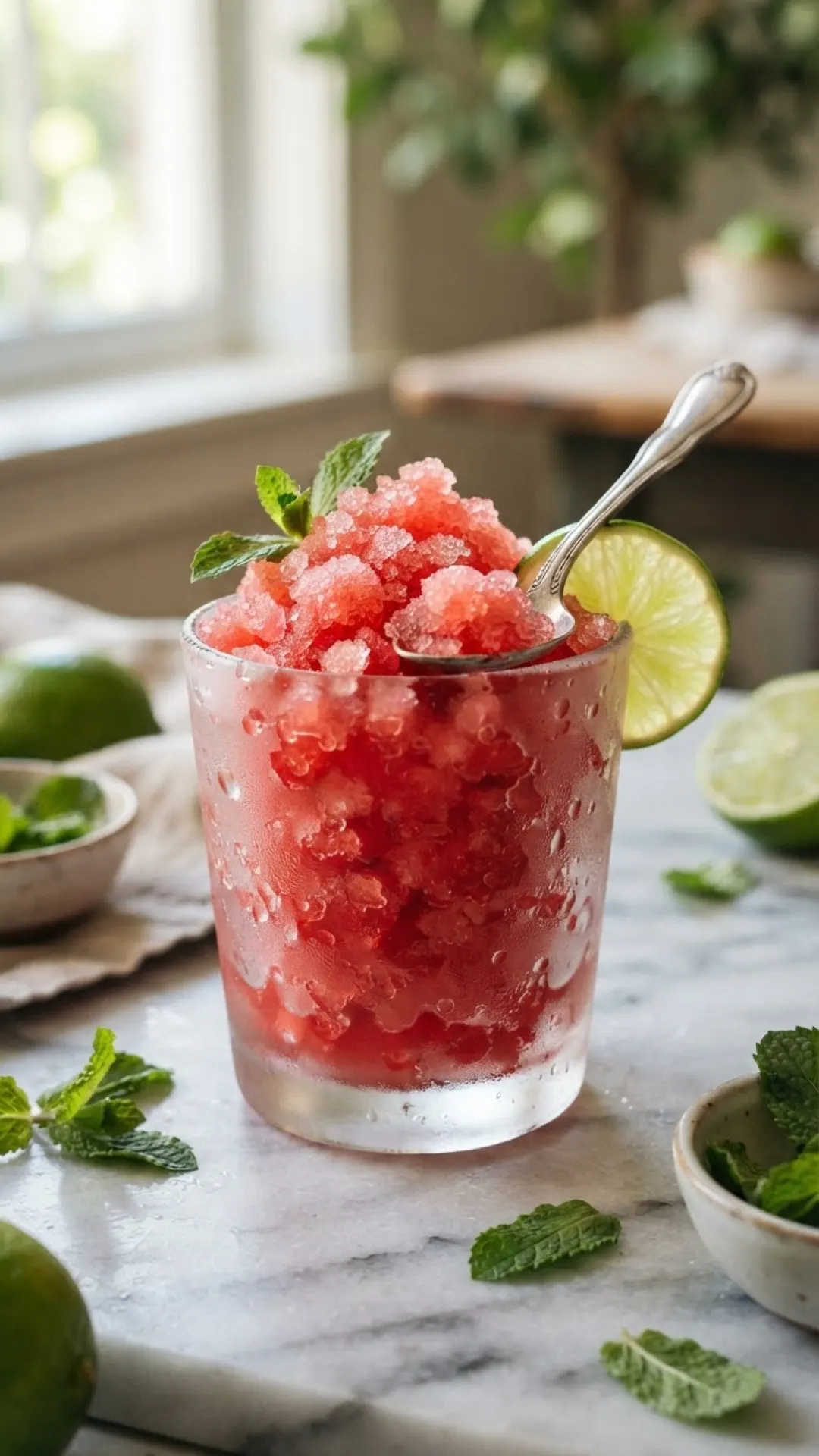 Ultimate Refreshing Frozen Watermelon Slushie Preparation