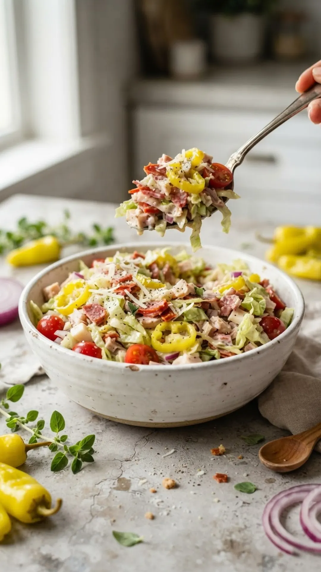 Ultimate Tangy Grinder Salad Recipe Preparation