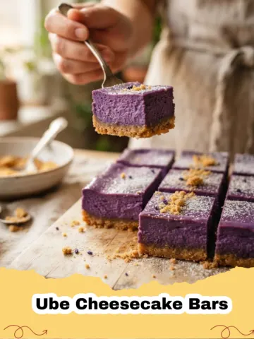 Indulge in the Magic: Creamy Ube Cheesecake Bars Recipe