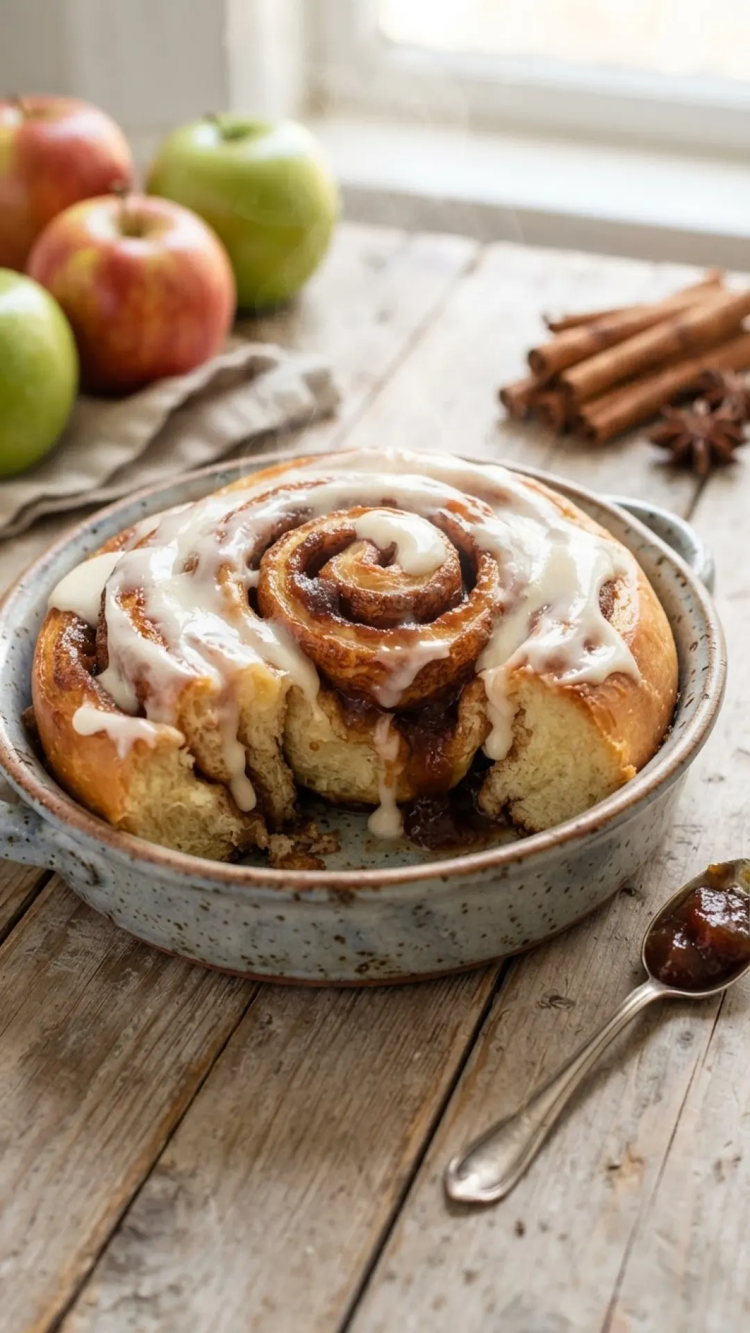 Apple Butter Brioche Cinnamon Rolls Preparation