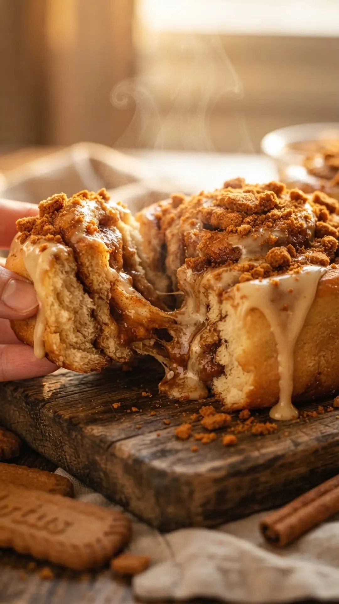 Biscoff Stuffed Cinnamon Rolls Preparation