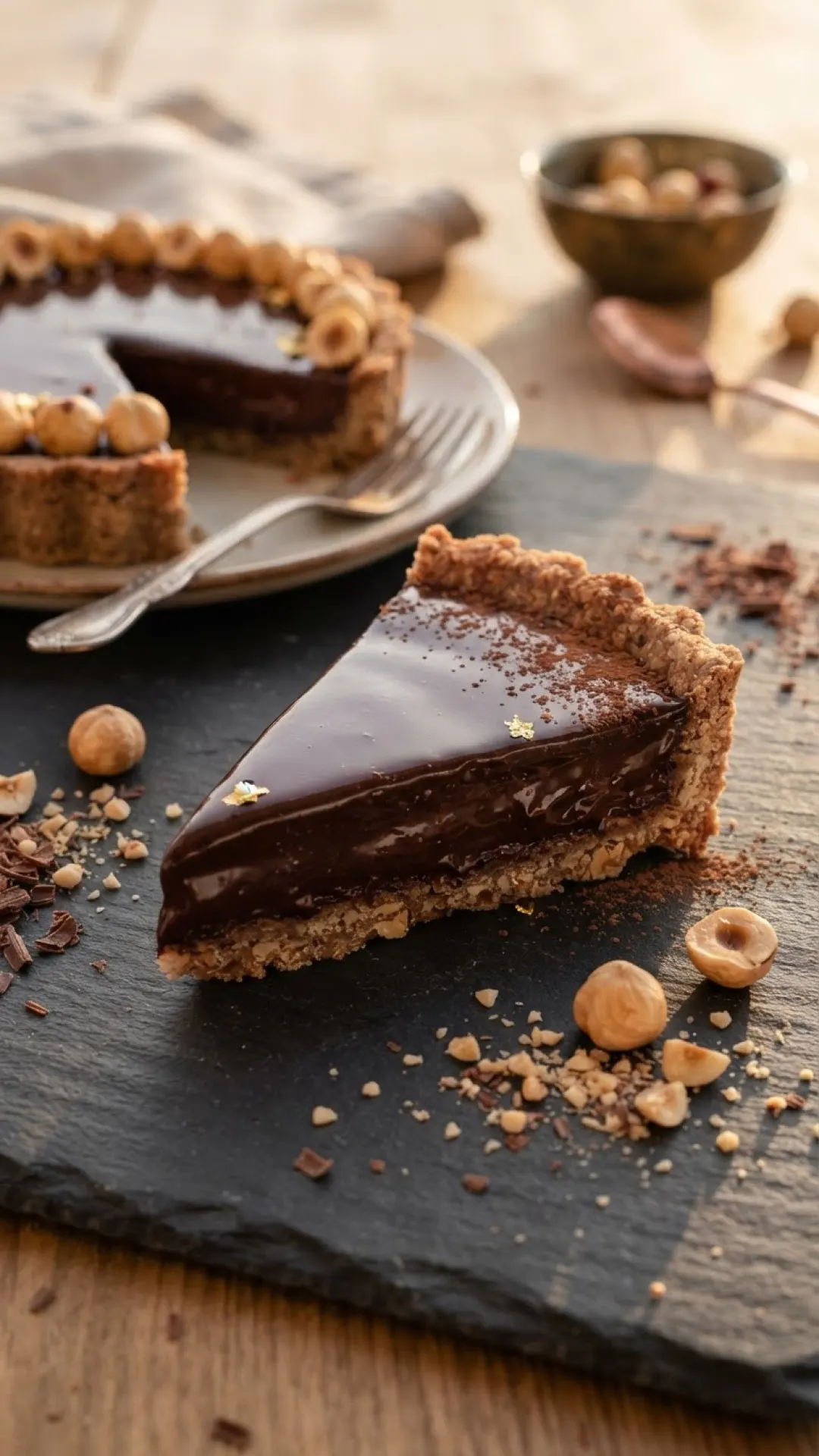 Decadent Chocolate Hazelnut Tart Preparation
