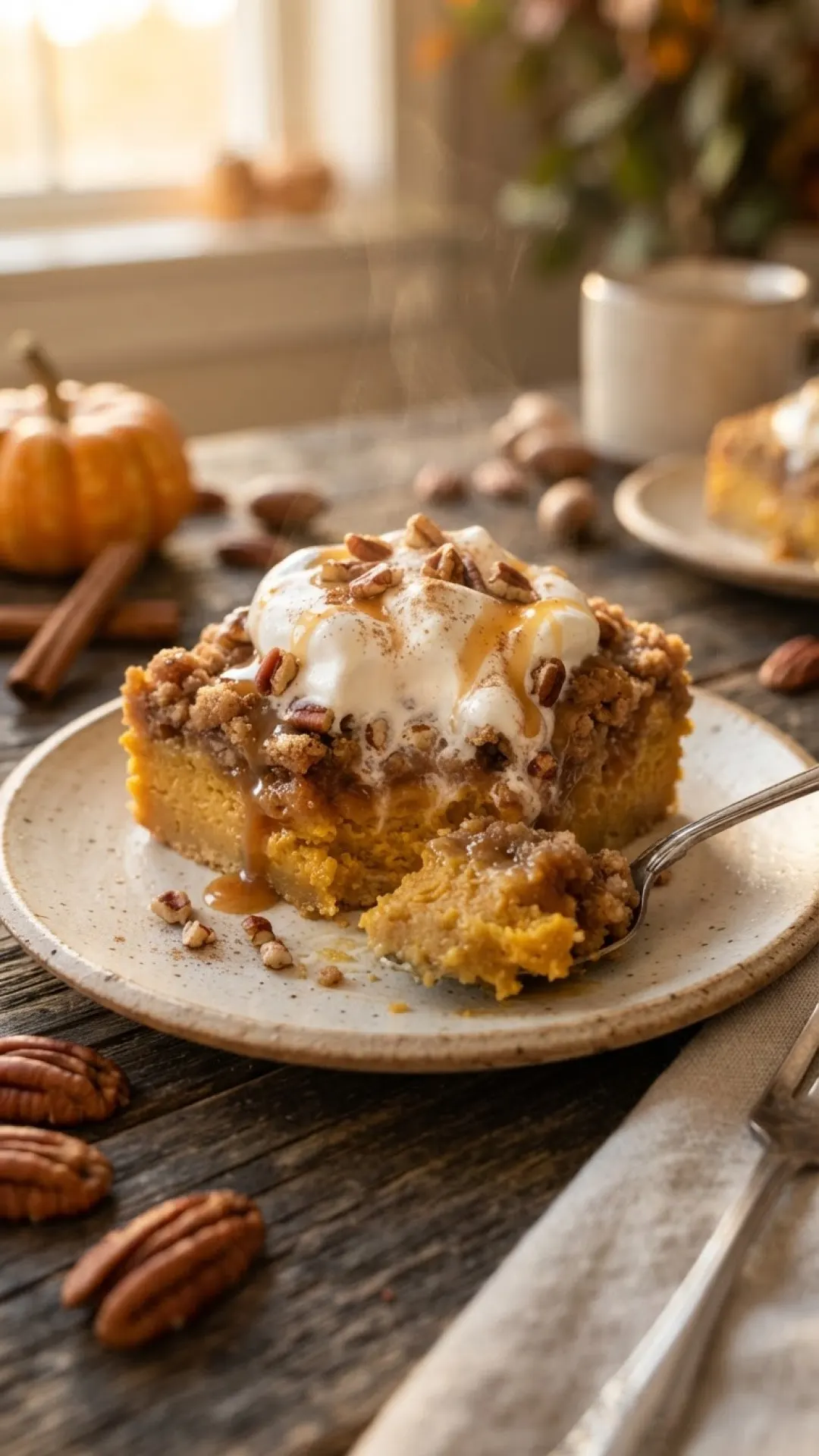 Easy Pumpkin Dump Cake Recipe Preparation