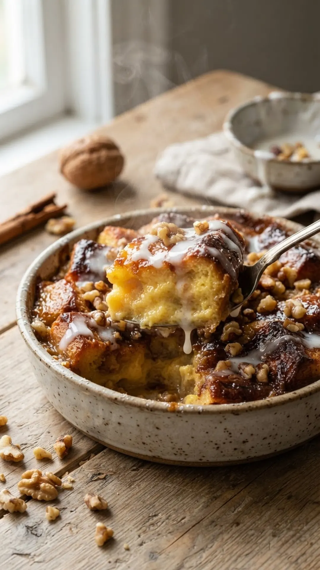 French Toast Bread Pudding with Brioche Preparation