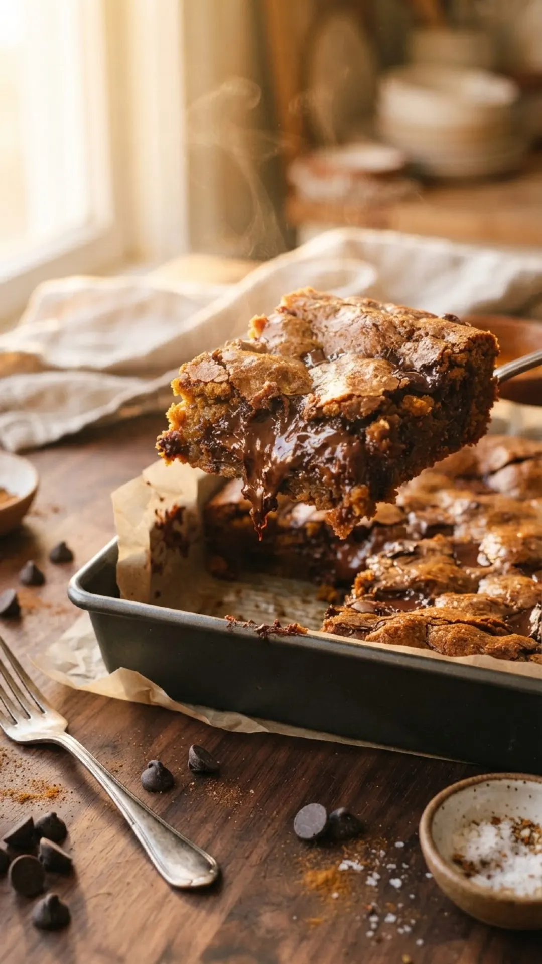 Fudgy Brown Butter Pumpkin Blondies Preparation