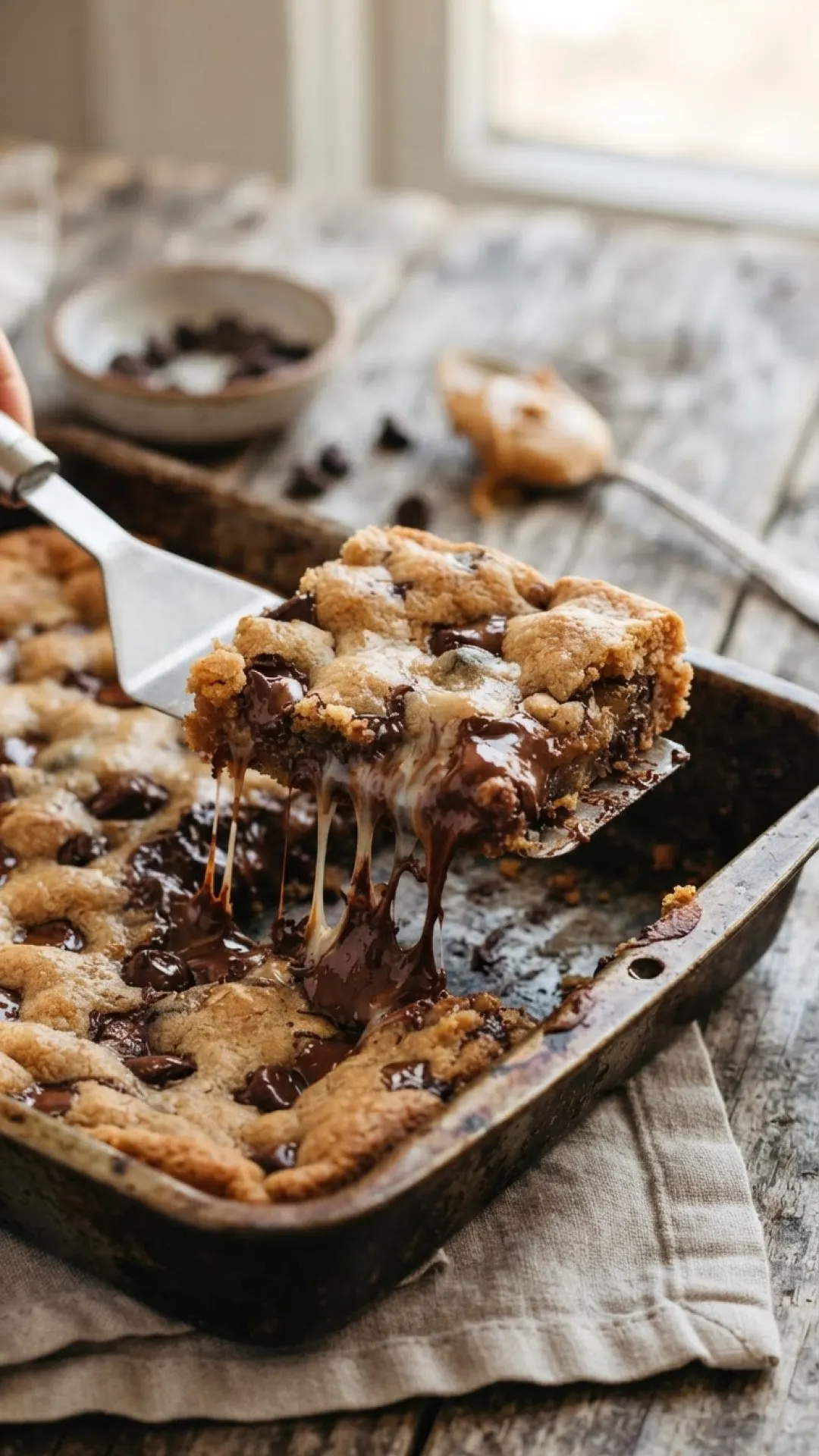 Gooey Peanut Butter Cookie Bars with Sweetened Condensed Milk Preparation