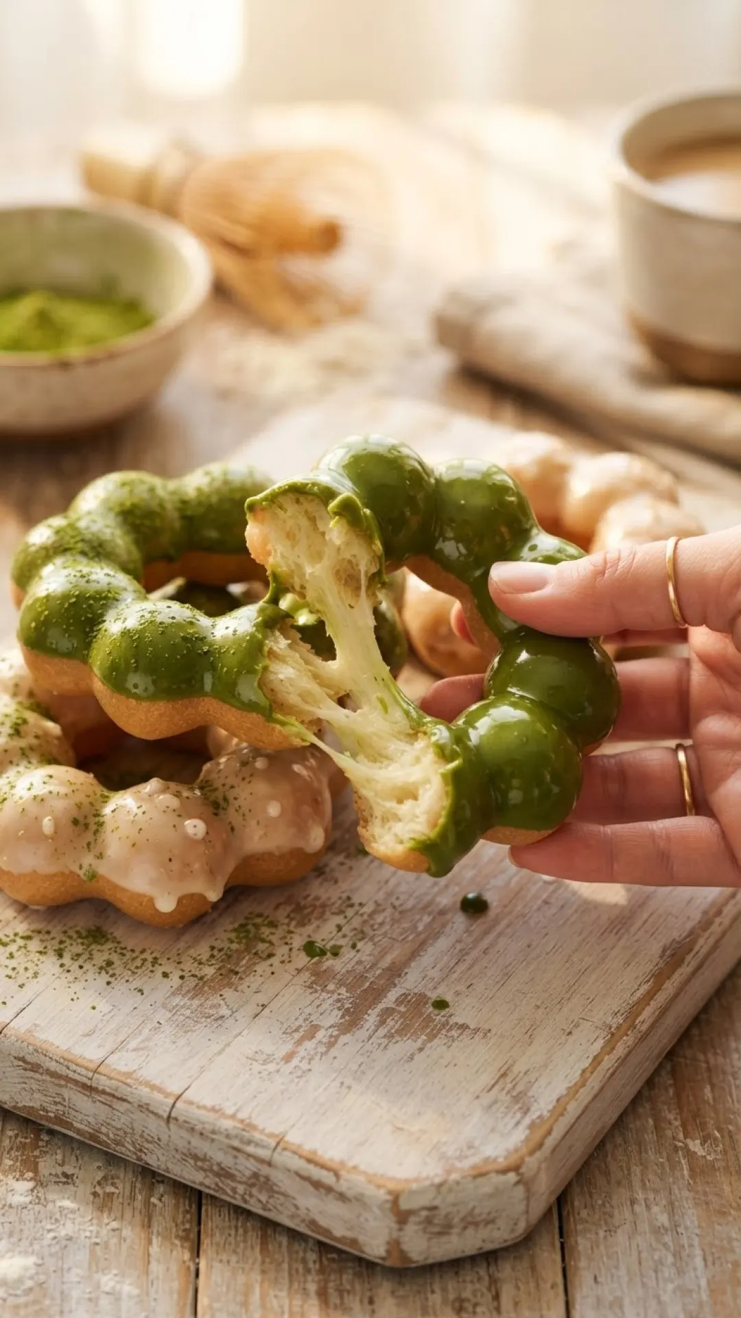 Homemade Japanese Mochi Donuts (Pon De Ring) Preparation