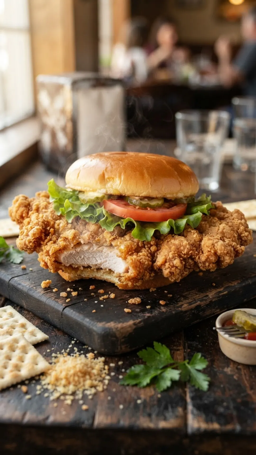 Hoosier Crispy Pork Tenderloin Sandwich Preparation