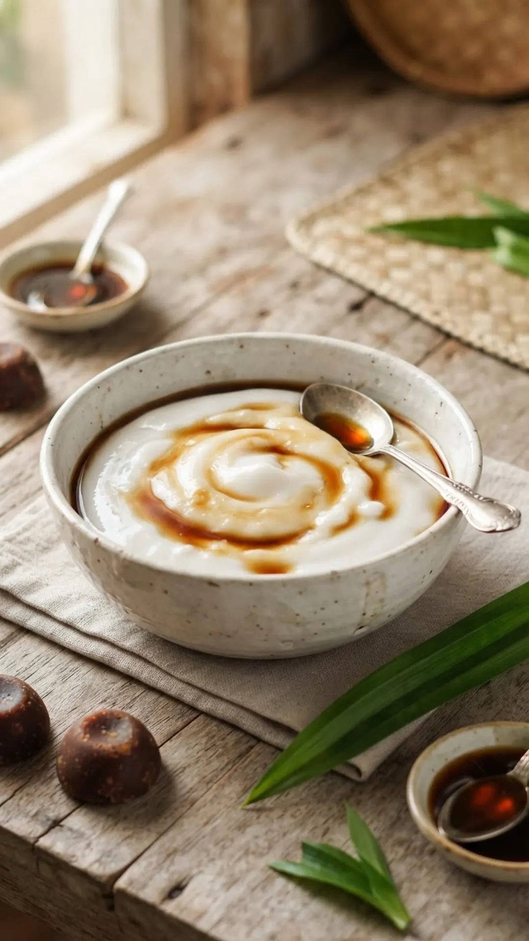 Indonesian Sweet Coconut Rice Pudding (Bubur Sumsum) Preparation