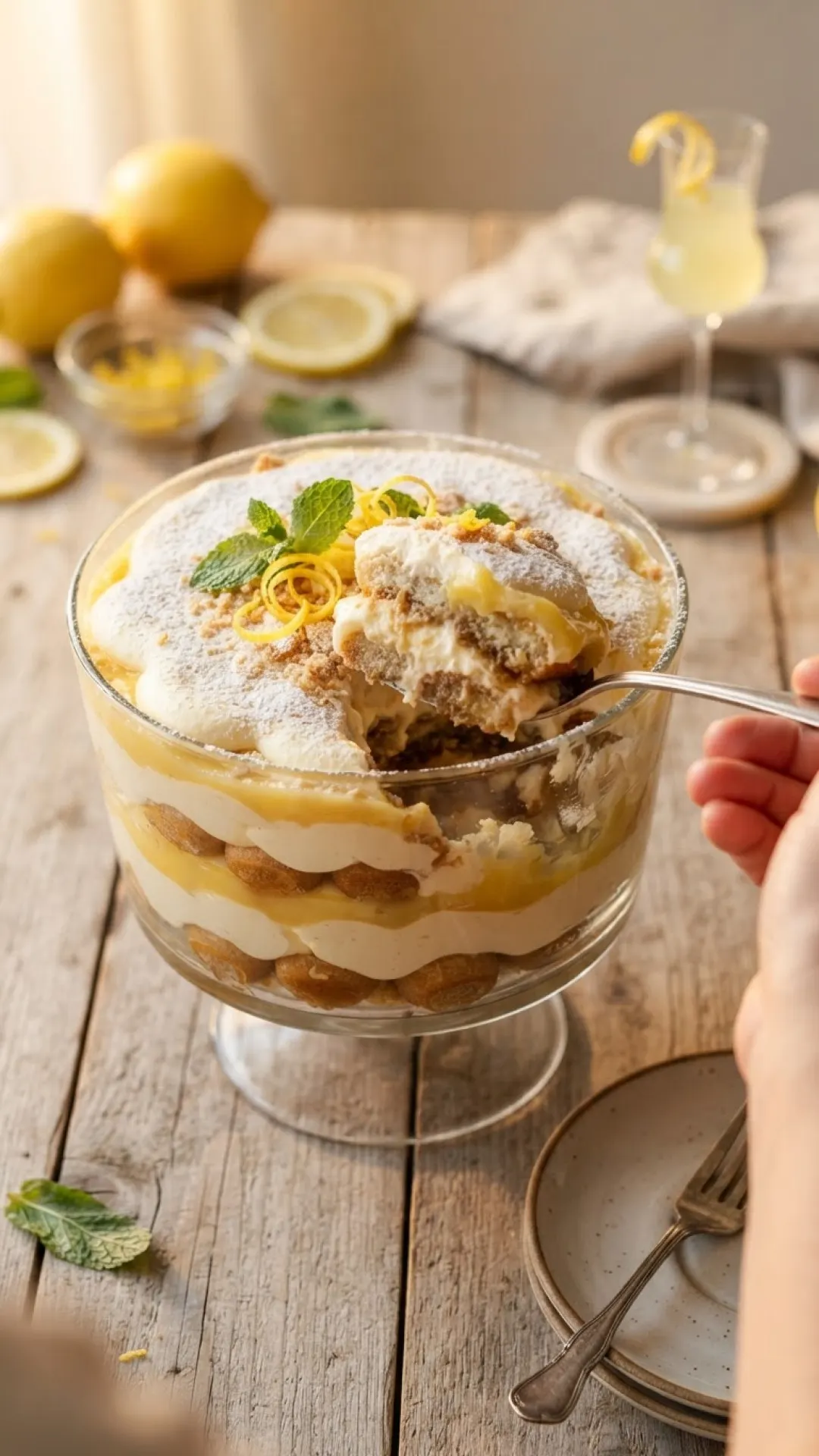 Limoncello Tiramisu Preparation