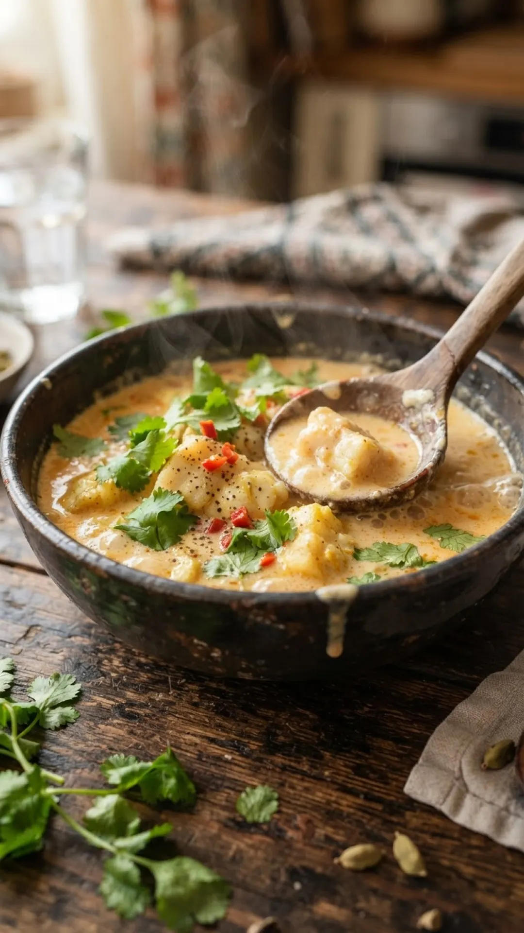 Mallaay Qumbe (Somali Coconut Fish Curry) Preparation