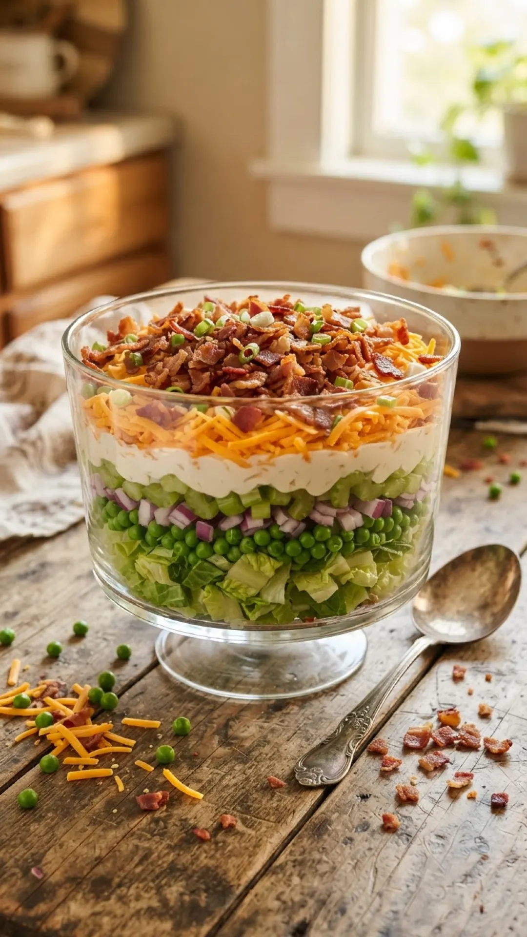 Midwest Seven Layer Salad Preparation