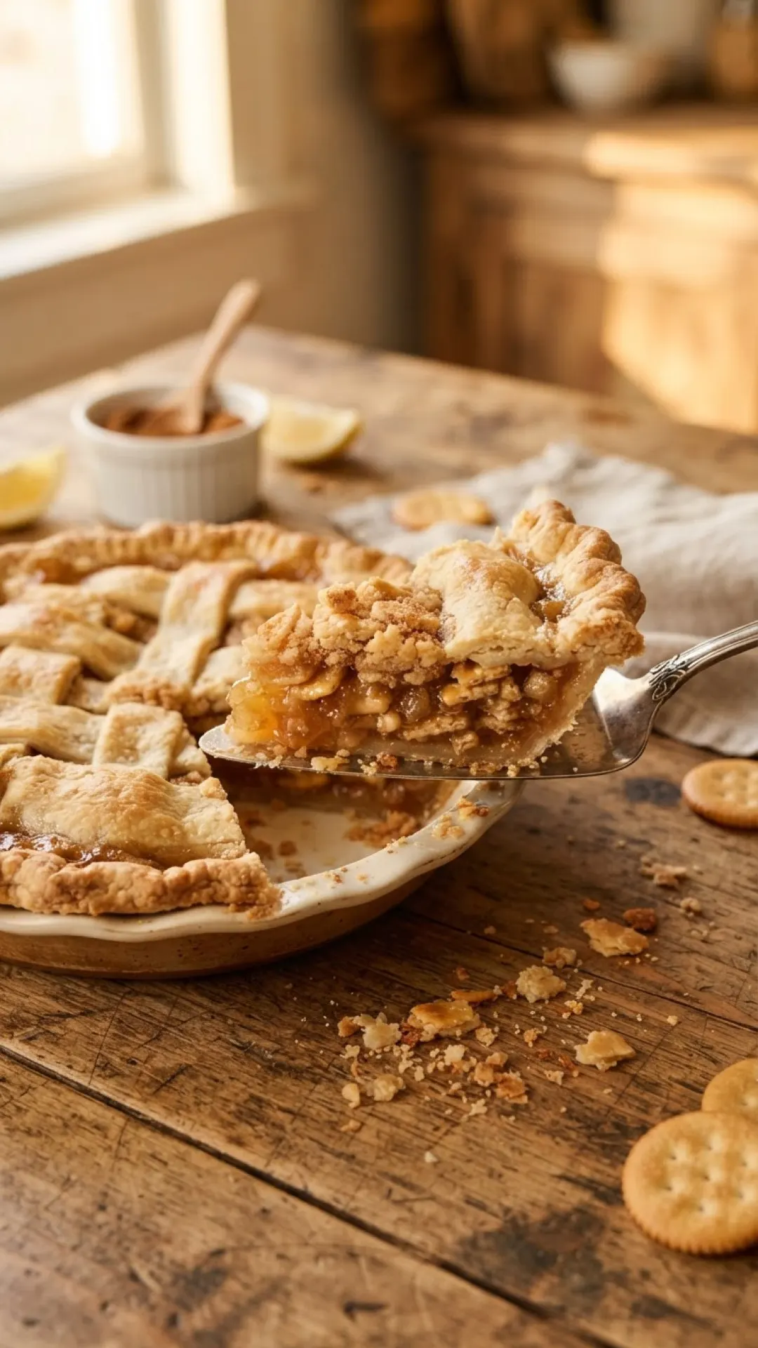 Old-Fashioned Mock Apple Pie with Ritz Crackers Preparation