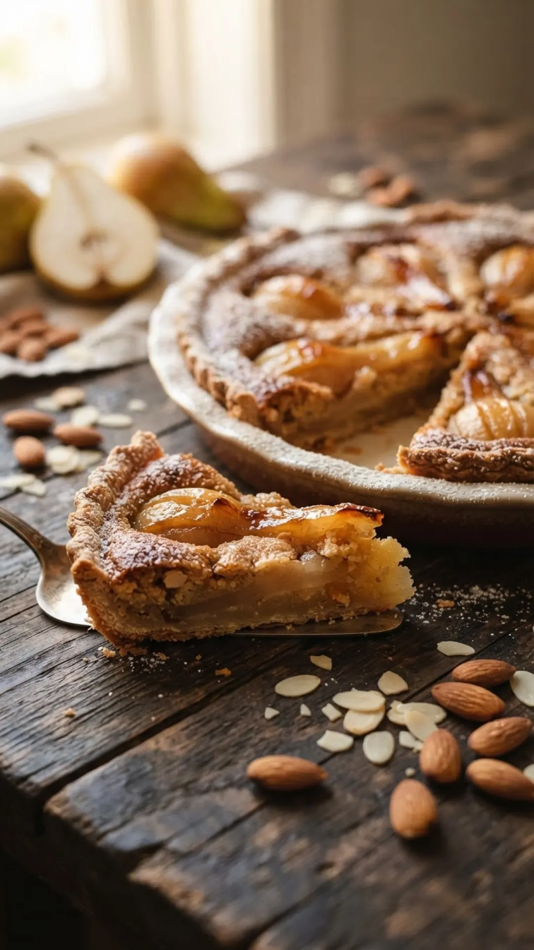 Pear and Almond Tart Preparation