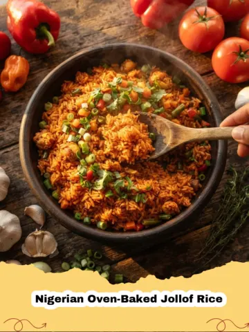 The Ultimate Hands-Off Nigerian Oven-Baked Jollof Rice: A Crowd-Pleasing Delight!