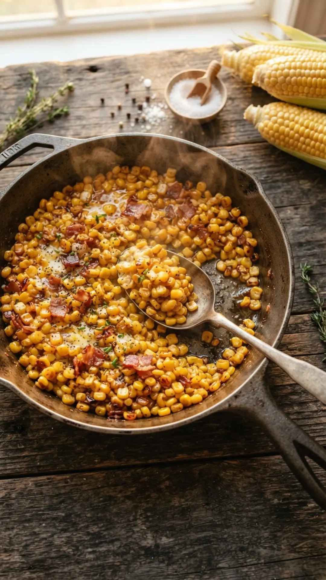 Southern Fried Sweet Corn Skillet Preparation