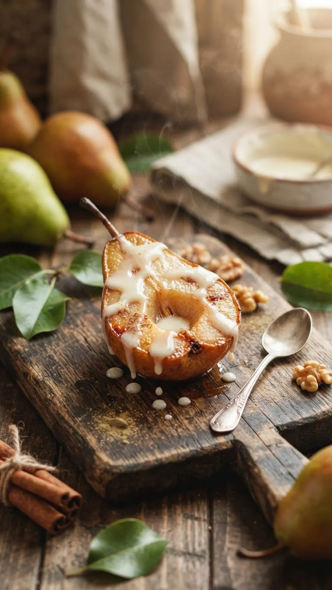Spiced Pear & Ginger Crumble Preparation