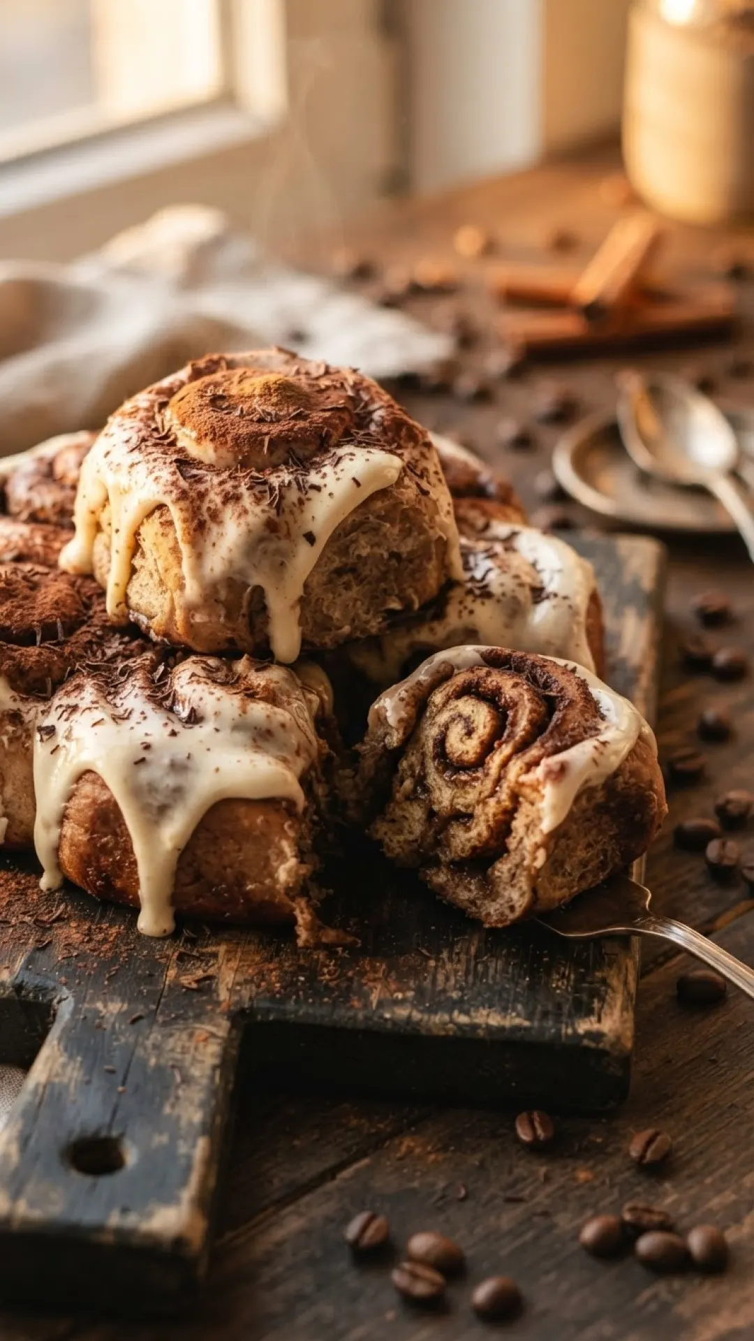 Tiramisu Cinnamon Rolls Preparation