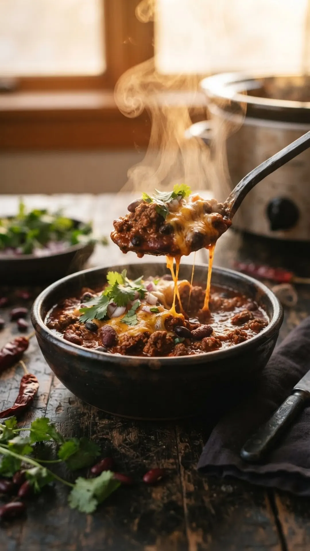Ultimate Cozy Crockpot Chili Recipe Preparation
