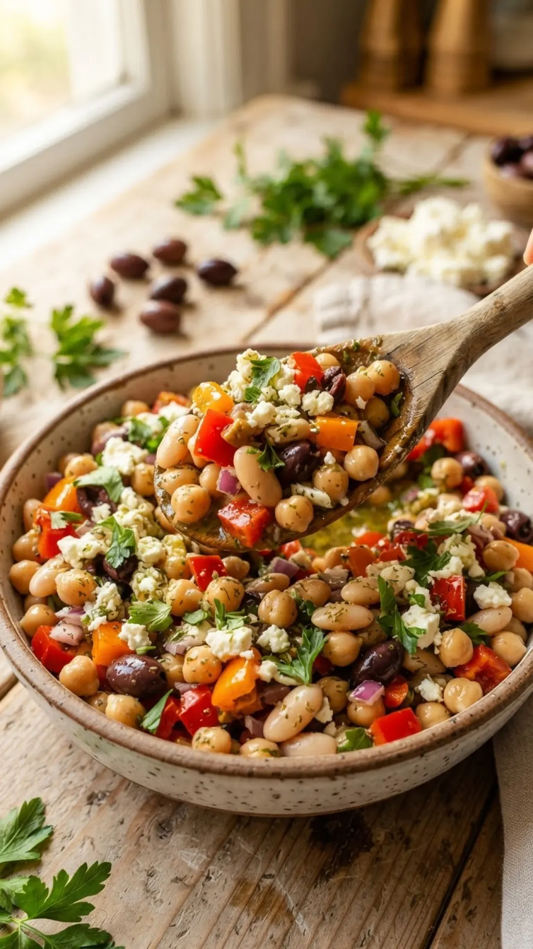 Viral Dense Bean Salad Preparation